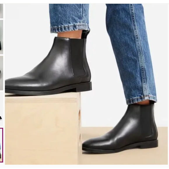 Everlane The Italian Leather Square Toe Chelsea Boot - Size 10 1/2